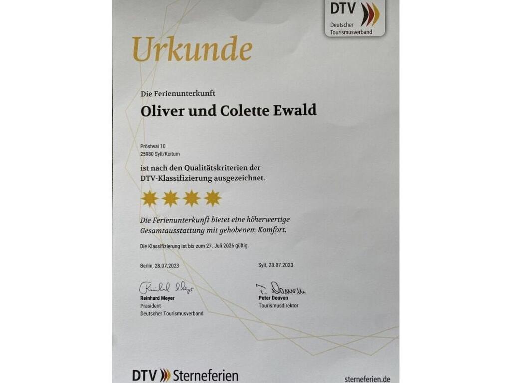 Colette And Oliver Ewald Ferienhaus Keitum